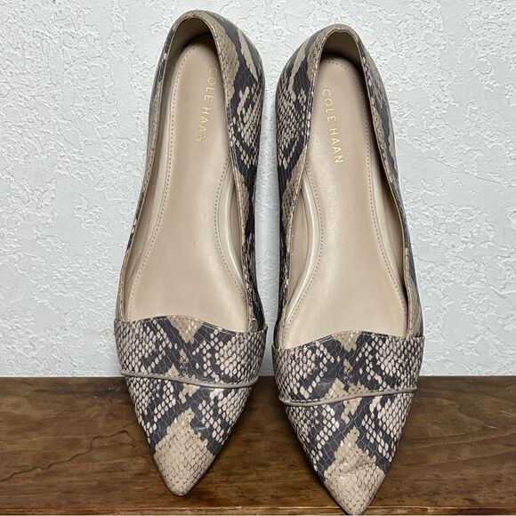 Cole Haan Ellora Skimmer in Python Print Leather Flats 6.5B - Picture 10 of 11